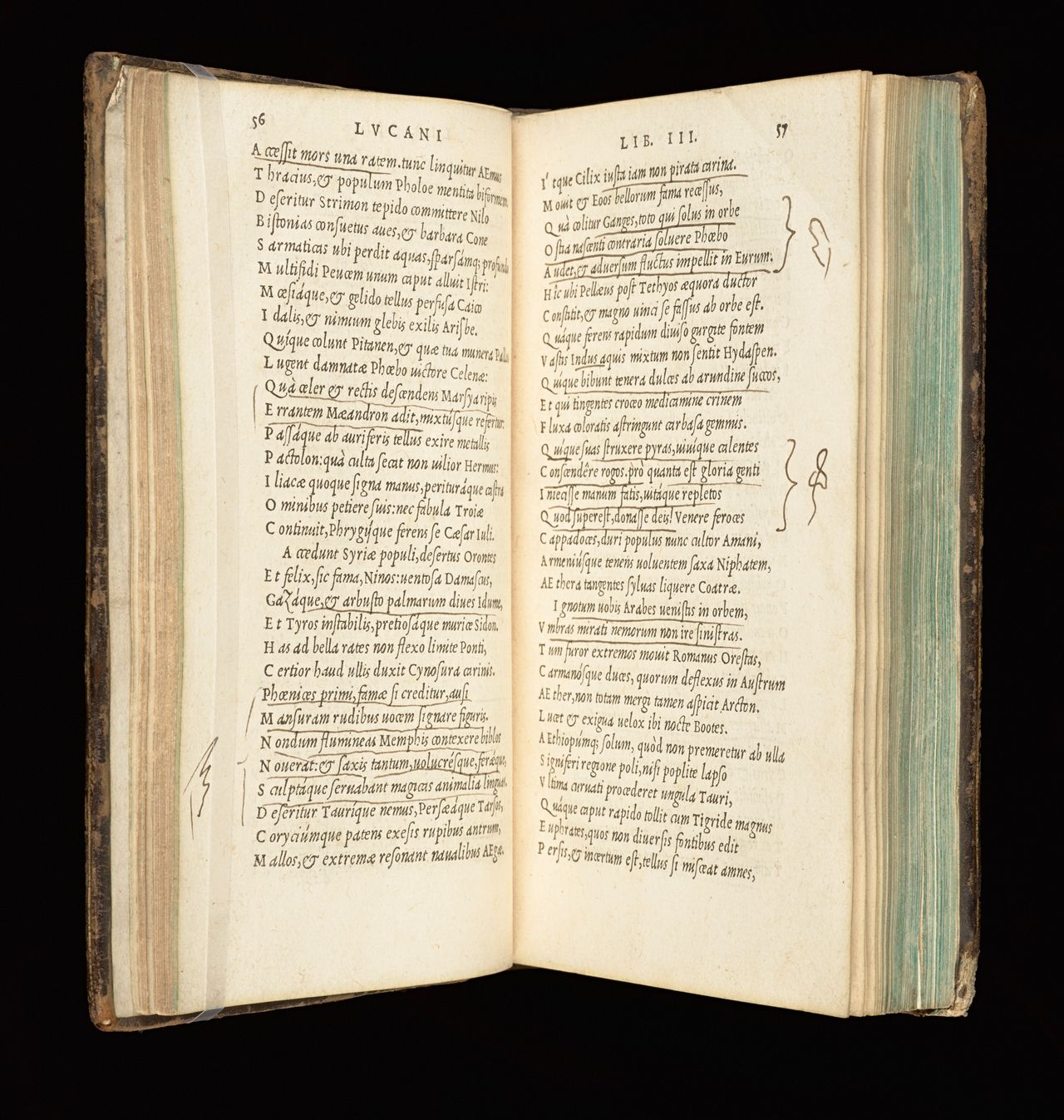Lucan, <em>De bello ciuili libri decem...</em>, Paris, Robert Estienne, 1545, State Library Victoria, Melbourne (RAREEMM 113/1)