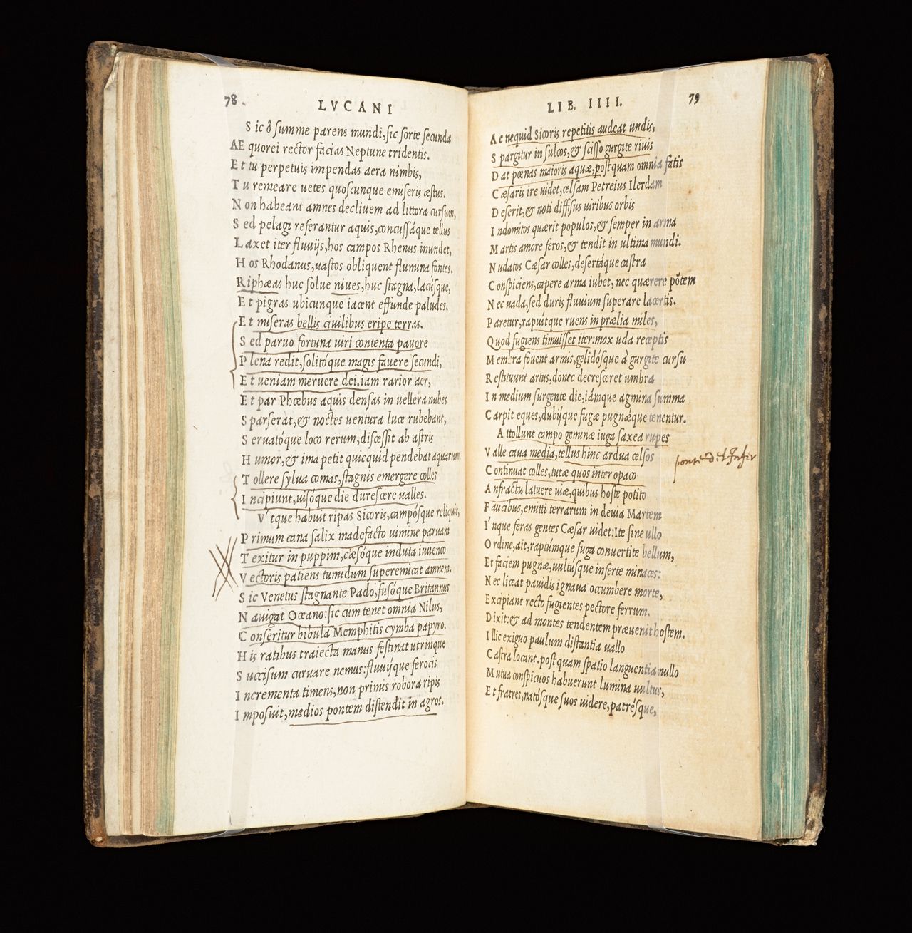 Lucan, <em>De bello ciuili libri decem...</em>, Paris, Robert Estienne, 1545, State Library Victoria, Melbourne (RAREEMM 113/1)